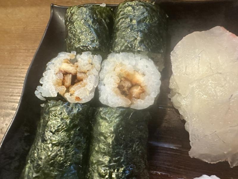 ふさ鮨の細巻きの断面
