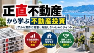 漫画『正直不動産』から学ぶ不動産投資の考え方。業界のリアルな実態や長期的に安定する投資、信頼できる不動産会社の選び方を紹介